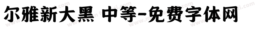 尔雅新大黑 中等字体转换
